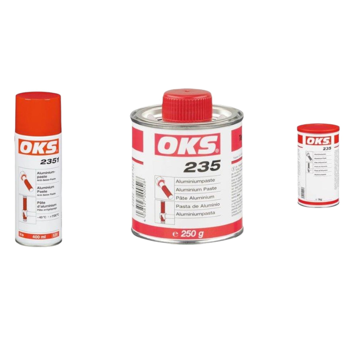 OKS 235 | Aluminiumpaste | 250g Pinseldose