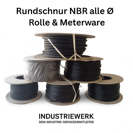 Rundschnur alle Ø 3,53 mm Rolle NBR 70 | 200 Meter Rolle